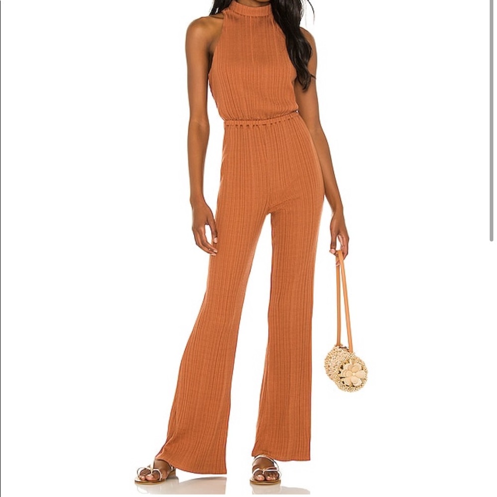 House of Harlow 1960 Rust Jumpsuit